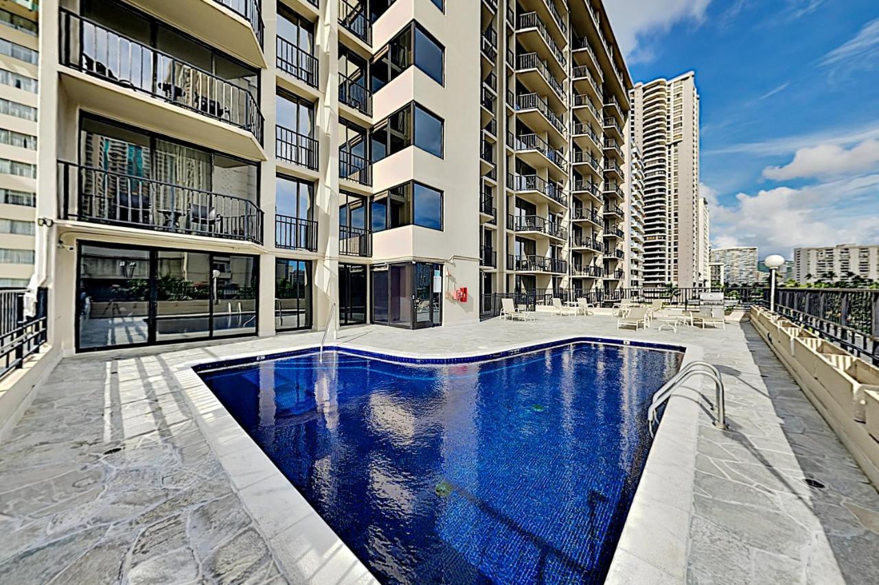 Ferienwohnung Aqua Palms Waikiki Ocean View Lanai Parking Included Honolulu Exterior foto