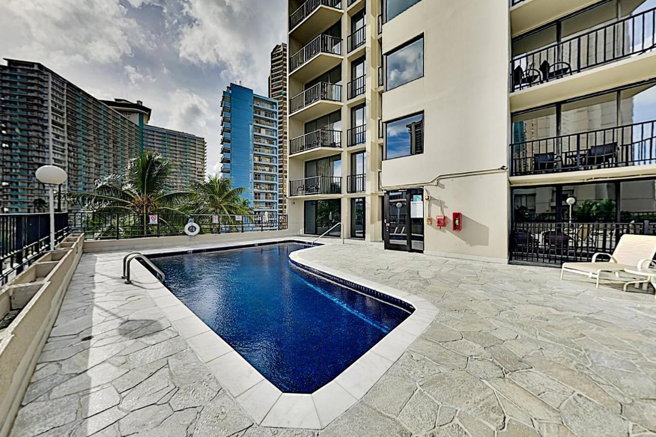 Ferienwohnung Aqua Palms Waikiki Ocean View Lanai Parking Included Honolulu Exterior foto