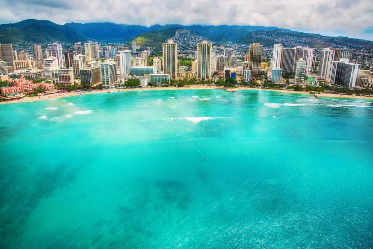 Ferienwohnung Aqua Palms Waikiki Ocean View Lanai Parking Included Honolulu Exterior foto