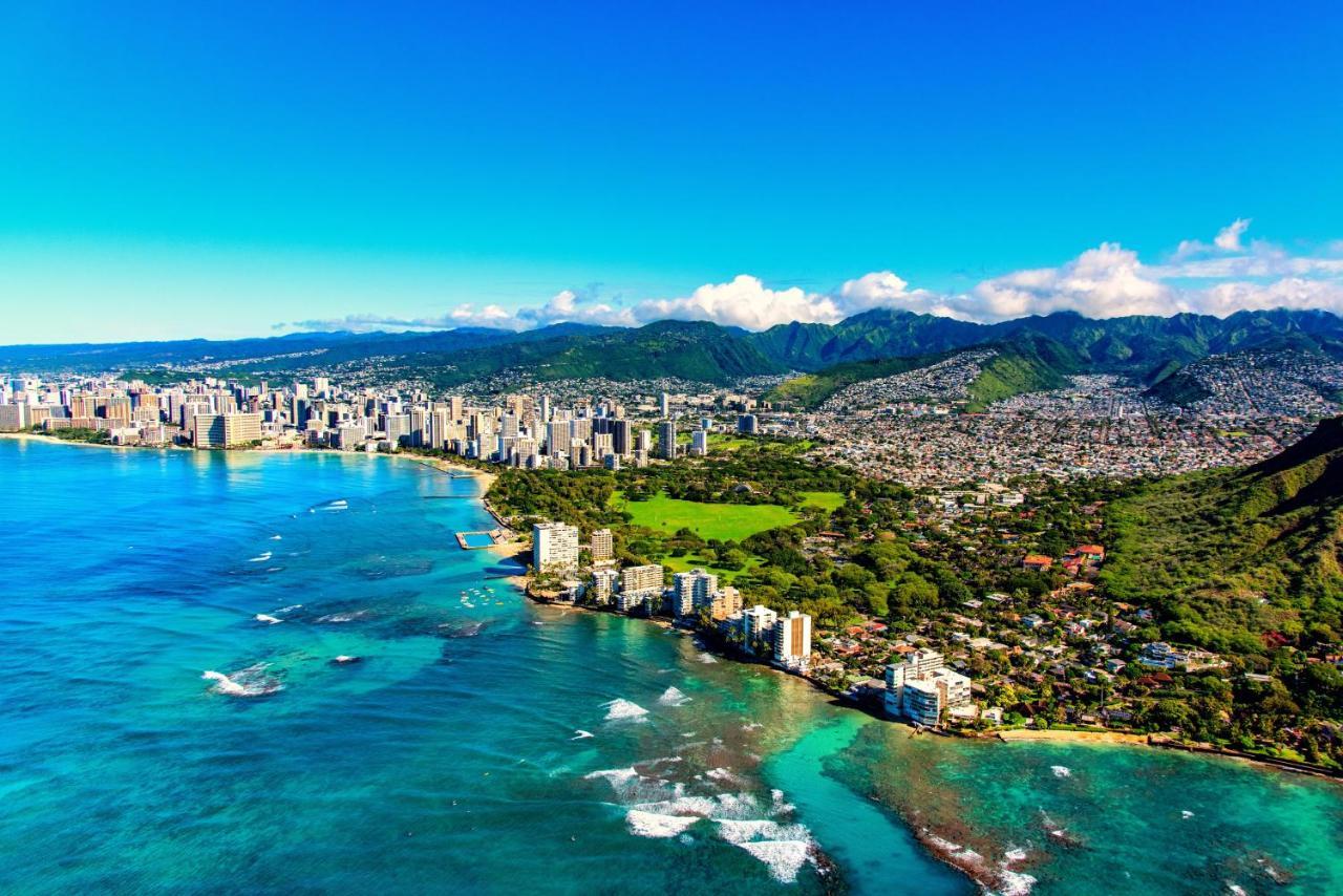 Ferienwohnung Aqua Palms Waikiki Ocean View Lanai Parking Included Honolulu Exterior foto